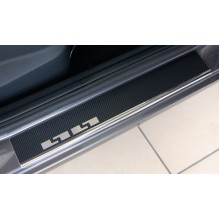 Накладки на пороги (carbon) Hyundai i40 (2012-)